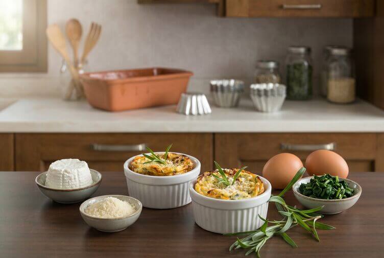 Sformatini di carletti e ricotta Sformatini di carletti e ricotta