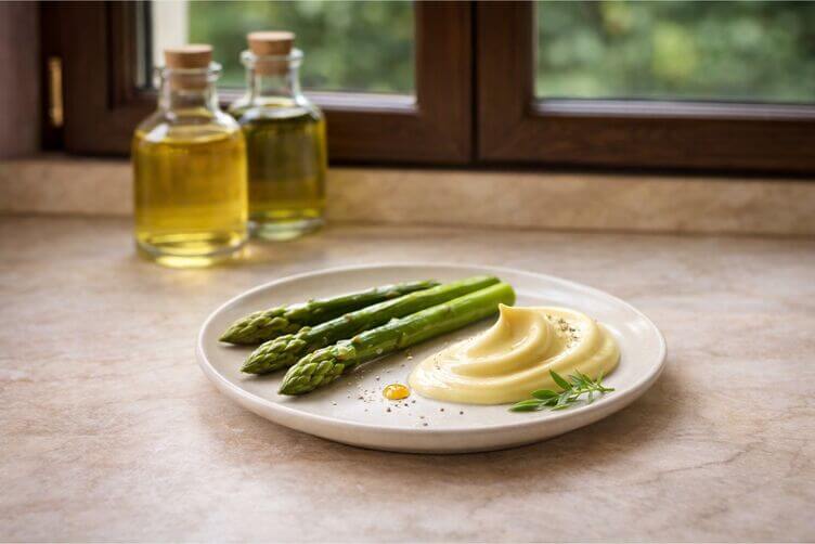 asparagi scottati con maionese al miele asparagi scottati con maionese al miele