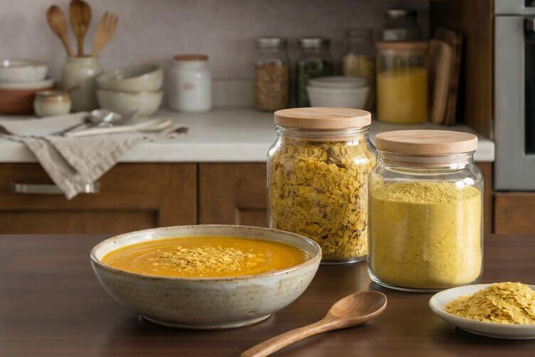 vellutata di zucca con lievito nutrizionale
