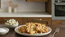 Frittelle di fiori di acacia spolverate con zucchero a velo